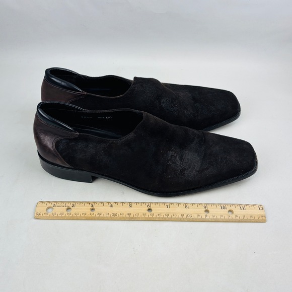 Donald Pliner Rex Loafer Mens 10.5 M Brown Suede Leather Slip On Loafers Italy main image 5